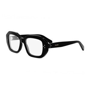 NEW CELINE EYEGLASSES WOMEN BLACK GEOMETRIC EYEWEAR CELINE CL50156I 001